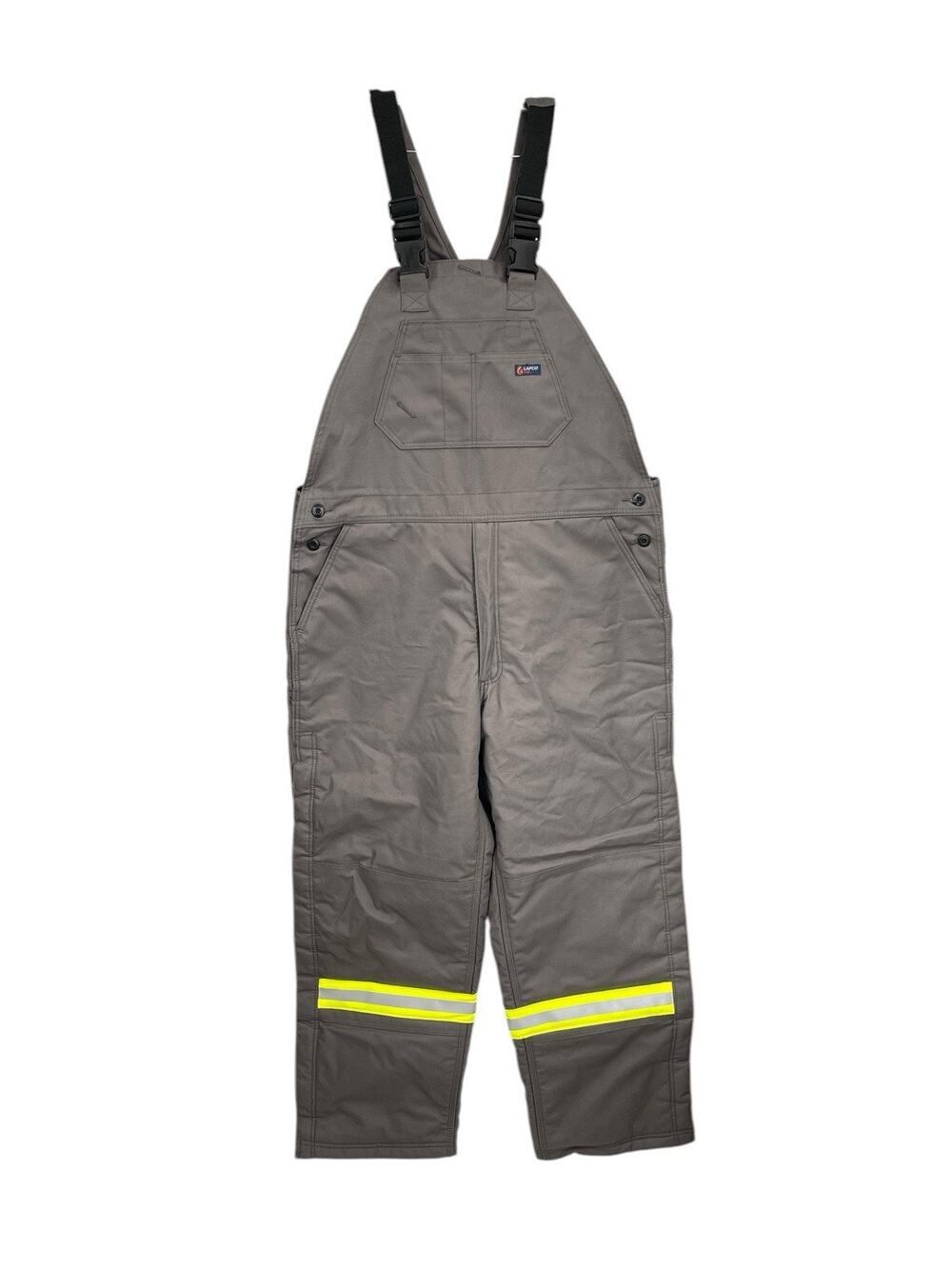NWT LAPCO FR Flame Resistant CAT 4 Insulated Bib Overalls Reflective Gray 2XL
